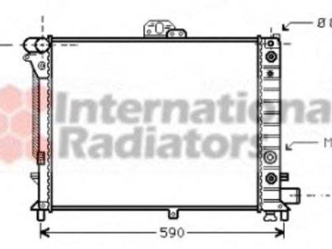 Radiator, racire motor SAAB 9000 hatchback, SAAB 9000 - VAN WEZEL 47002012