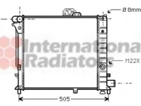 Radiator, racire motor SAAB 9000 hatchback, SAAB 9000 - VAN WEZEL 47002019