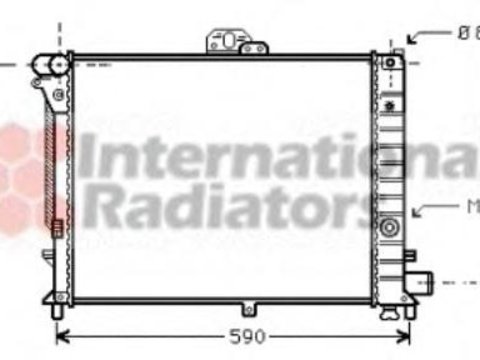 Radiator, racire motor SAAB 9000 hatchback, SAAB 9000 - VAN WEZEL 47002005