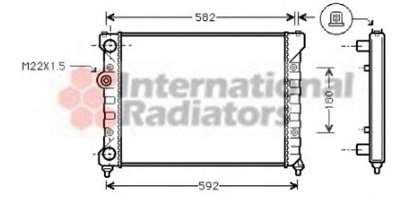 Radiator, racire motor SEAT CORDOBA limuzina (6K1, 6K2), SEAT IBIZA Mk II (6K1) - VAN WEZEL 49002035