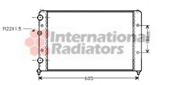 Radiator, racire motor SEAT CORDOBA limuzina (6K1, 6K2), VW POLO (6N1), SEAT IBIZA Mk II (6K1) - VAN WEZEL 49002031