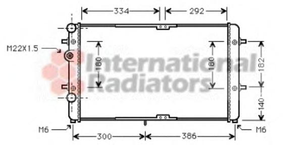 Radiator, racire motor SEAT INCA (6K9), SEAT CORDOBA (6K2), SEAT CORDOBA Vario (6K5) - VAN WEZEL 58002180