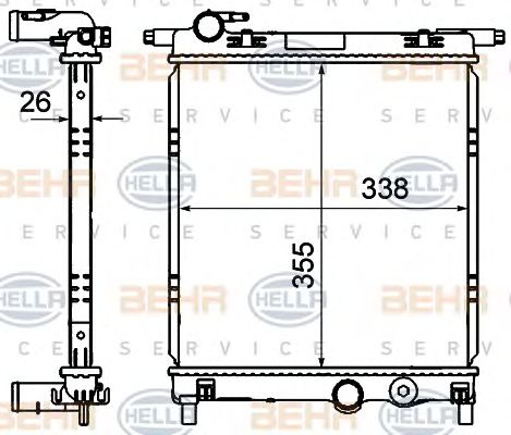 Radiator racire motor SKODA CITIGO - Cod intern: W20090147 - LIVRARE DIN STOC in 24 ore!!!