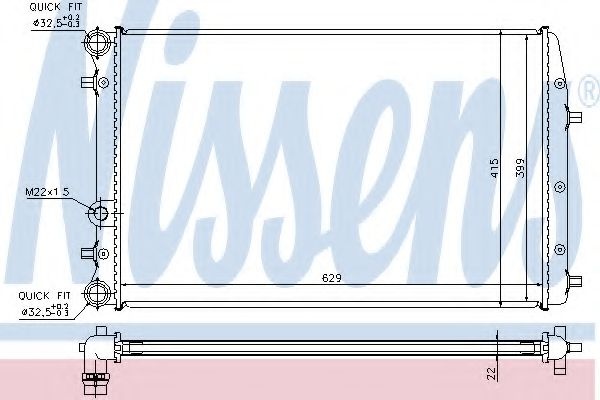 Radiator, racire motor SKODA FABIA II (2006 - 2014