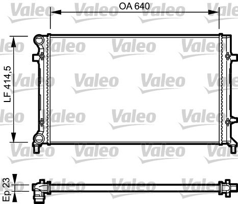 Radiator racire motor ~ Skoda Octavia 2009 2010 20