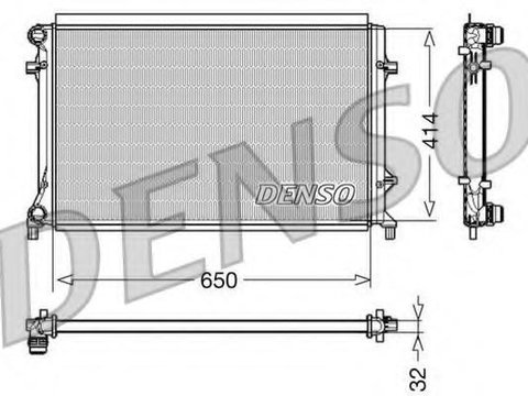 Radiator, racire motor SKODA OCTAVIA Combi (1U5), VW TOURAN (1T1, 1T2), AUDI A3 (8P1) - DENSO DRM32016