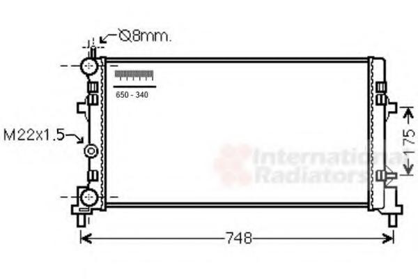 Radiator, racire motor SKODA PRAKTIK (5J), SKODA FABIA, SKODA FABIA Combi - VAN WEZEL 49002041