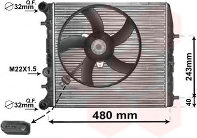 Radiator, racire motor SKODA ROOMSTER Praktik (5J)