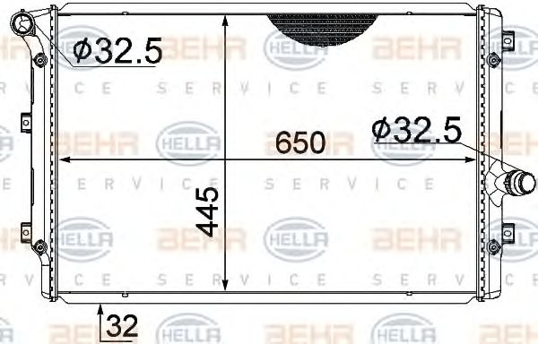 Radiator racire motor SKODA SUPERB combi (3T5) - Cod intern: M20347621 - LIVRARE DIN STOC in 24 ore!!!