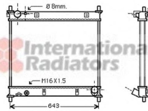 Radiator, racire motor SSANGYONG REXTON (GAB_) - VAN WEZEL 81002062