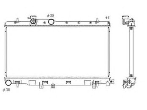 Radiator racire motor SUBARU IMPREZA 2,0/2,5 TURBO 00- - Cod intern: W20090446 - LIVRARE DIN STOC in 24 ore!!!
