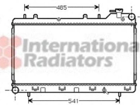 Radiator, racire motor SUBARU IMPREZA limuzina (GC), SUBARU IMPREZA cupe (GFC), SUBARU FORESTER (SF) - VAN WEZEL 51002015