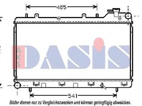 Radiator, racire motor SUBARU IMPREZA limuzina (GC), SUBARU IMPREZA cupe (GFC), SUBARU FORESTER (SF) - AKS DASIS 350030N