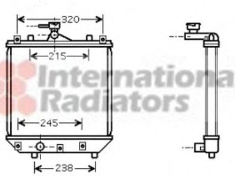 Radiator, racire motor SUZUKI WAGON R+ (MM), SUBARU JUSTY III (G3X), SUZUKI IGNIS II - VAN WEZEL 52002064