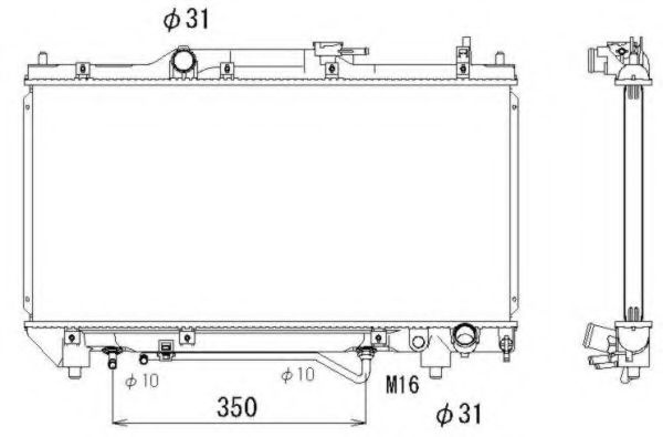 Radiator, racire motor TOYOTA AVENSIS Station Wago