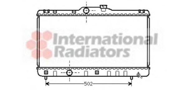 Radiator, racire motor TOYOTA COROLLA hatchback (_E10_), TOYOTA COROLLA Liftback (_E10_), TOYOTA COROLLA Wagon (_E10_) - VAN WEZEL 53002147