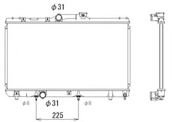 Radiator, racire motor TOYOTA COROLLA Liftback (E1