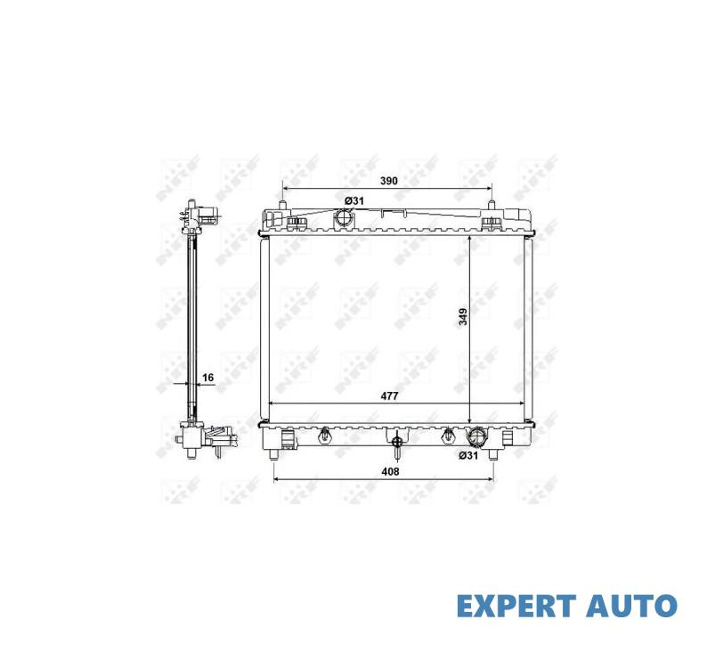 Radiator, racire motor Toyota YARIS/VITZ (SCP9_, N