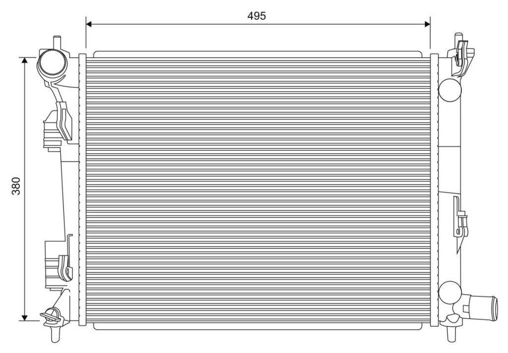 Radiator, racire motor VALEO 701620
