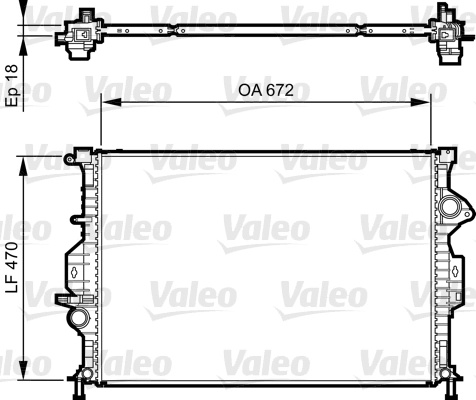 Radiator racire motor Valeo FORD FOCUS III 2010-2020 - 735373