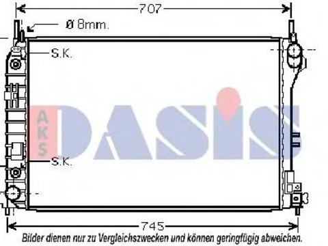 Radiator, racire motor VAUXHALL VECTRA (B) hatchback, VAUXHALL VECTRA (B) combi, OPEL VECTRA C - AKS DASIS 152007N