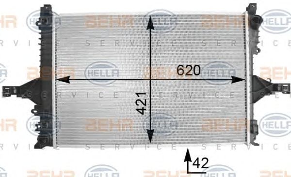 Radiator racire motor VOLVO S60 I 2.4 Bifuel (CNG) - Cod intern: W20090376 - LIVRARE DIN STOC in 24 ore!!!