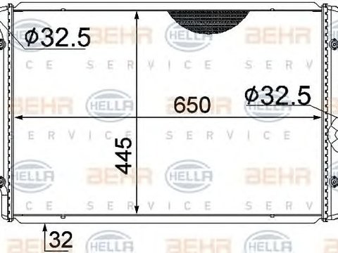 Radiator racire motor VW GOLF V 2,0TDI 03- - Cod intern: W20090313 - LIVRARE DIN STOC in 24 ore!!!