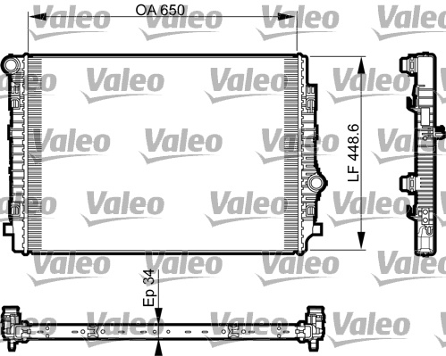 Radiator racire motor VW GOLF VII 5G1 BE1 Producator VALEO 735549