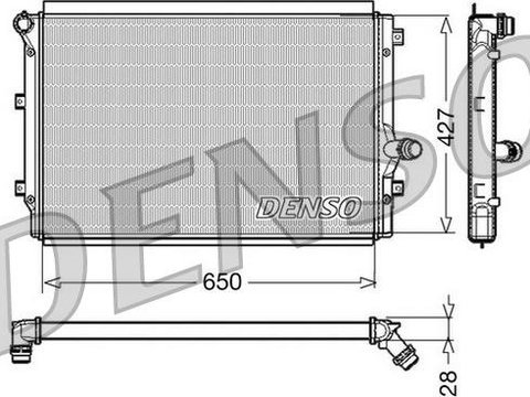 Radiator, racire motor VW PASSAT B6 (3C2) DENSO DRM32017