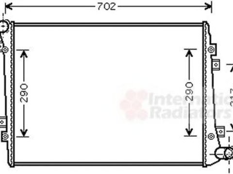 Radiator, racire motor VW TOURAN (1T1, 1T2), AUDI A3 (8P1), VW CADDY III combi (2KB, 2KJ, 2CB, 2CJ) - VAN WEZEL 58002224