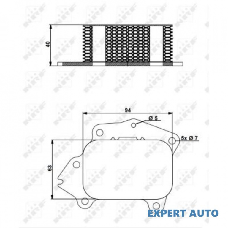 Radiator racire ulei Citroen NEMO caroserie (AA_) 2008-2016 #2 1103K2