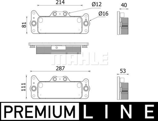 Radiator racire ulei, cutie de viteze automata MAN TGX MAHLE CLC 222 000P