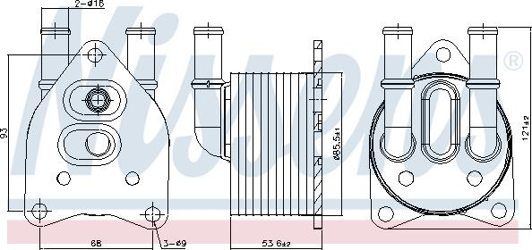 Radiator racire ulei. cutie de viteze automata Oil radiator fits. DS DS 3 DS 4 DS 5 CITROEN C3 AIRCROSS II C3 III C4 CACTUS C4 G PEUGEOT 3008 II SUV (MC_, MR_, MJ_, M4_), Crossover, 05.2016 - Nissens 91123