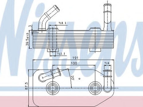Radiator racire ulei, cutie de viteze automata SEAT CORDOBA (6K2) (1999 - 2002) NISSENS 90667