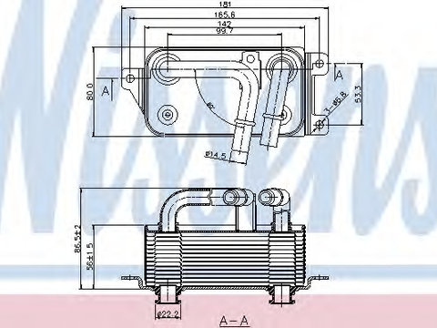 Radiator racire ulei cutie de viteze automata 90623 NISSENS pentru Bmw Seria 7 Bmw Seria 5 Bmw Seria 6