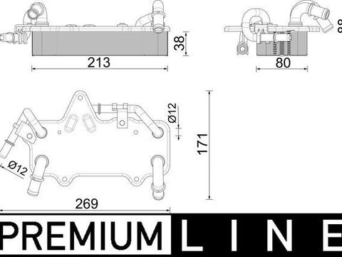 Radiator racire ulei, cutie de viteze automata MAHLE CLC 283 000P