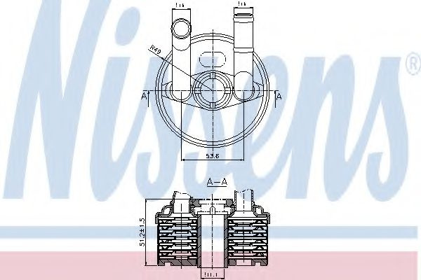 Radiator racire ulei, cutie de viteze automata SKODA FABIA (6Y2) (1999 - 2008) NISSENS 90666