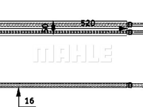 Radiator racire ulei sistem directie CLC53000P MAHLE pentru Bmw Seria 5 Bmw Seria 6