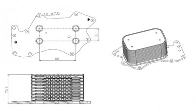 Radiator Racire Ulei Termoflot Audi A4 B7 2004 200