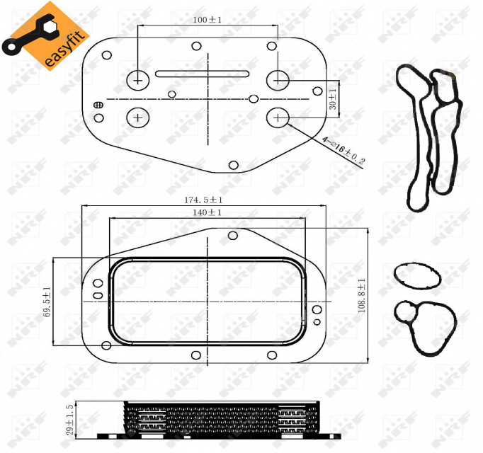 Radiator Racire Ulei Termoflot Opel Astr