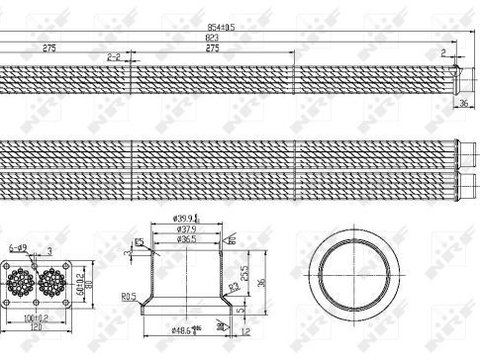 Radiator recirculare gaze de esapament 48101 NRF pentru Volvo S40 Bmw Seria 5 Volvo V40 Bmw Seria 3 Man G Man L Man M Man Nm Man Tgl Man Tgm Man Sl Man Cla Man Hocl