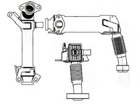 Radiator, recirculare gaze de esapament BMW Seria 3 Cupe (E92) (2006 - 2013) NRF 48001 piesa NOUA