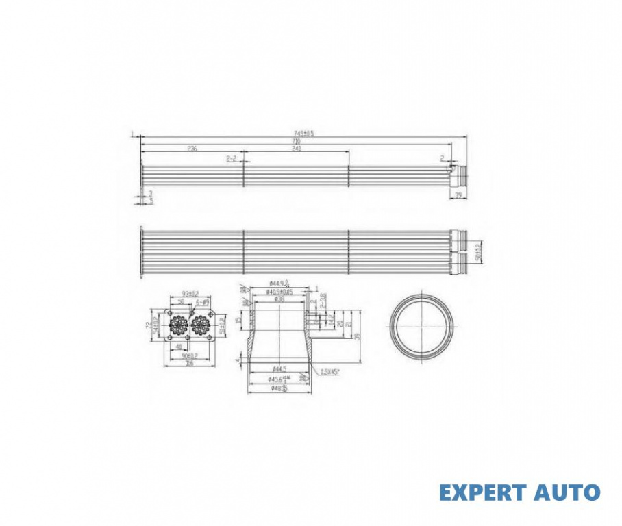 Radiator, recirculare gaze de esapament MAN CLA 20