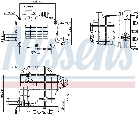 Radiator recirculare gaze esapament Nissens 989481