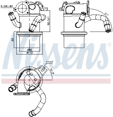 Radiator recirculare gaze esapament Nissens VW T-CROSS (C11, D31) 2018-2023 - 989315