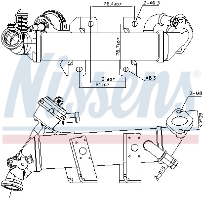 Radiator recirculare gaze esapament Nissens RENAULT TRAFIC II caroserie (FL) 2006-2011 - 989389