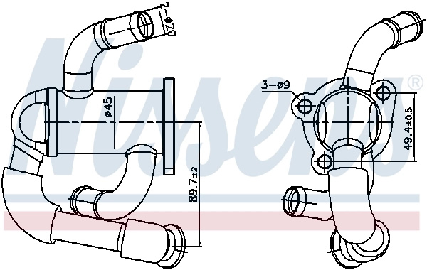 Radiator recirculare gaze esapament Nissens VAUXHALL MERIVA A (X03) 2003-2010 - 989433