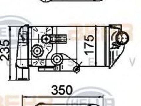 Radiator retarder DAF XF 95 HELLA 8MO376765511