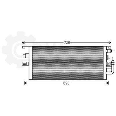 RADIATOR SUPLIMENTAR 4.0 CDI DIESEL (590x265x21) MERCEDES S CLASS (W220) 98-05 cod origine 2205001503