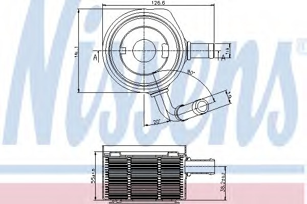 Radiator ulei 90669 NISSENS pentru Renault Kangoo Renault Modus Dacia Logan Renault Logan Renault Tondar Renault Symbol Renault Thalia Renault Clio Renault Megane Renault ScEnic Renault Grand Renault Euro